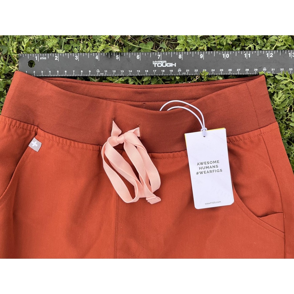 FIGS Scrub Pants Womens XS Auburn High Waisted Zamora Jogger Cargo Drawstring - Picture 9 of 11